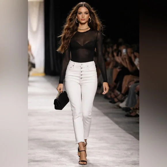 Agolde NICO High Rise Button Fly Jeans - Picture 2 of 13